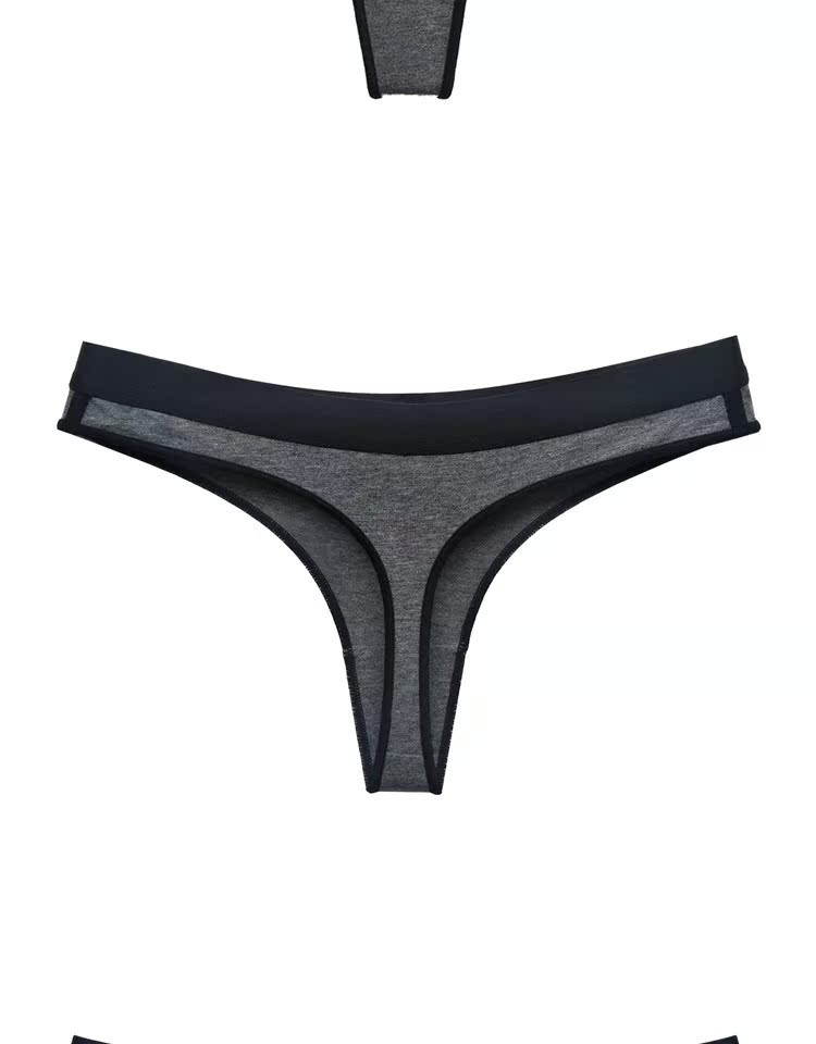 Châu Âu và Hoa Kỳ gợi cảm eo thể thao cotton kích thước lớn thong nữ liền mạch thấm mồ hôi thấm nước đồ lót nữ yoga t quần quần sịp lưới