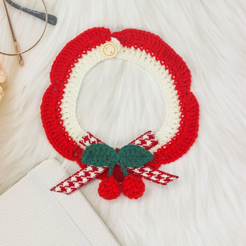 Плетеный шарф ручной работы, чокер, нагрудник, милый слюнявчик