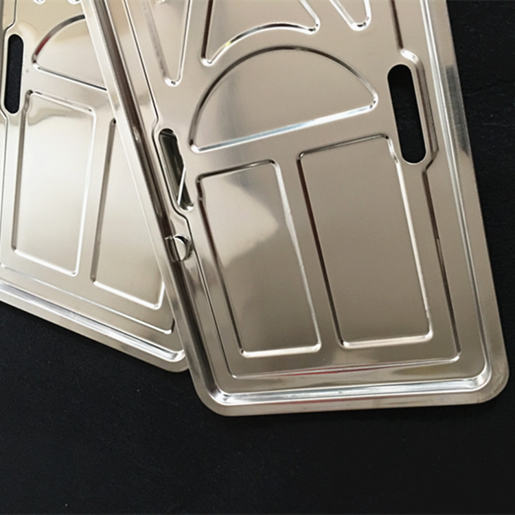 New energy license plate frame stainless steel new traffic regulations green license plate frame 304 thickened license plate tray