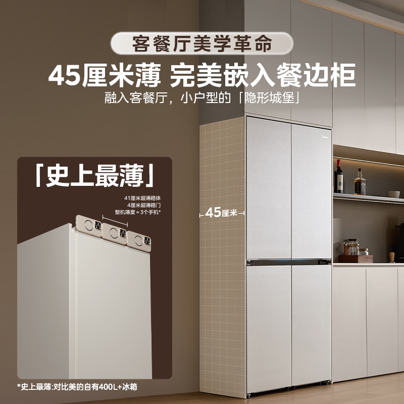 美的BCD-427WUSGPZM冰箱图片