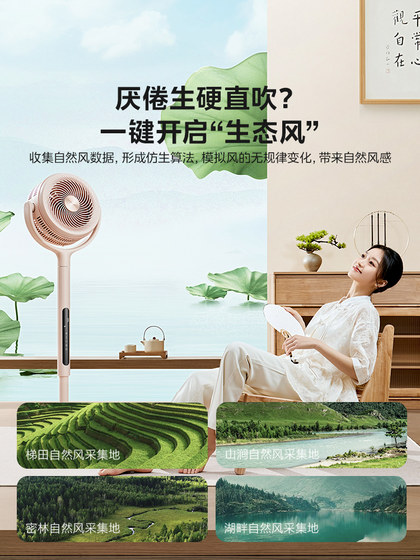美的空气循环扇家用电风扇落地超智能语音直流云朵系列四季净化扇