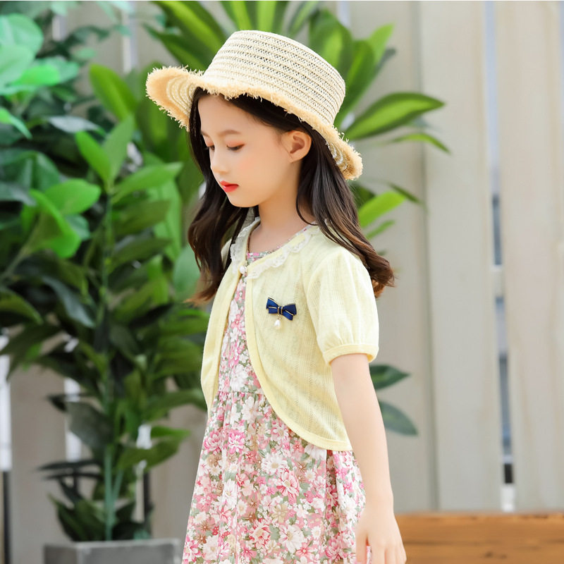 Summer girl outlap Princess Little Beatle Cape Hood Baby Cloister Cloister Cloak Slim child Shoulder Jacket for baby