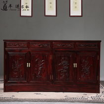 National Standard Red Wood Dining Side Cabinet Tea Water Cabinet Indonesia Black Acid Branches Lockers Broadleaf Yellow Sandalwood Four Door Lockers Chinese Cupboards