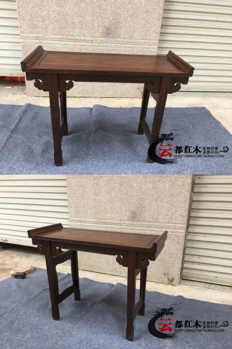 Đồ nội thất bằng gỗ gụ phong cách Trung Quốc trường hợp gỗ mun cho bàn gỗ cứng squat trường hợp gỗ chua Sh Trường hợp Phật Phật Trường hợp Gongtaixiang - Bàn / Bàn 	bộ bàn ghế gỗ cổ điển giá rẻ	