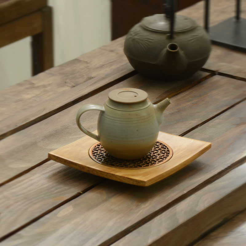 Heavy Bamboo Tea Table Dry Tea Tea Tray Tea Pot Mat Pot kigong fu tea Kettle Bearing Non-slip Heat Insulation Mat for raising pot cushions