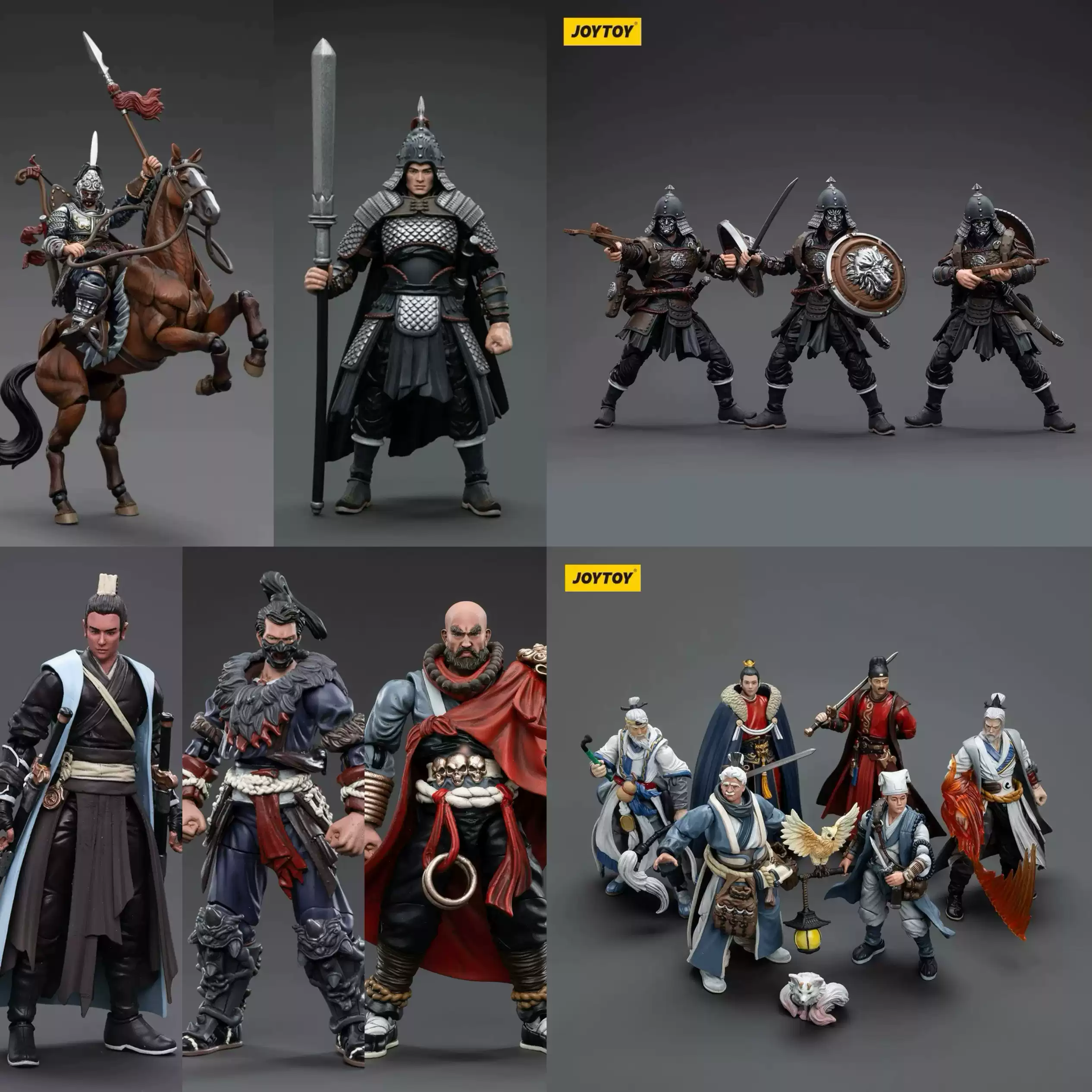 現貨JOYTOY暗源江湖系列悍北國重裝騎兵1:18可動中國古代兵人模玩-淘寶 