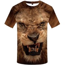 Lion 3 short sleeves 3 round collar 3 men