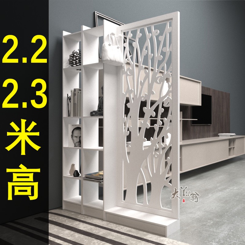 Screen partition XUAN GUAN CABINET FASHION LIVING ROOM HOLLOWED-OUT MINIMALIST MODERN PARTITION CABINET WHITE FOLD SCREEN DOUBLE FACE DOOR HALL OSTYLE