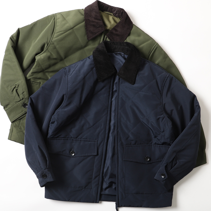 Japanese Retro Diamond Quilted Corduroy Collar Padded Jacket for Men, Loose Casual Cotton-Padded Coat, Trendy Cotton Jacket