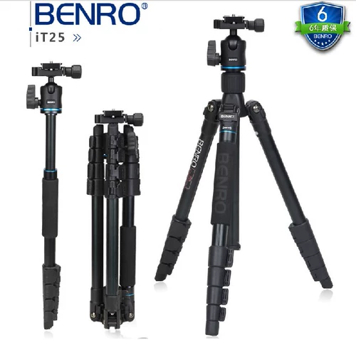 Портативный штатив Benro it25 подходит для штатива Pentax K12/K33/KP/645 Nikon/Canon Leica.