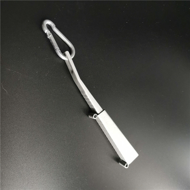 Straight-through anchor connecting piece arched clamping wedge type anchor connecting piece butterfly optical cable special clip 1000 e-042-a