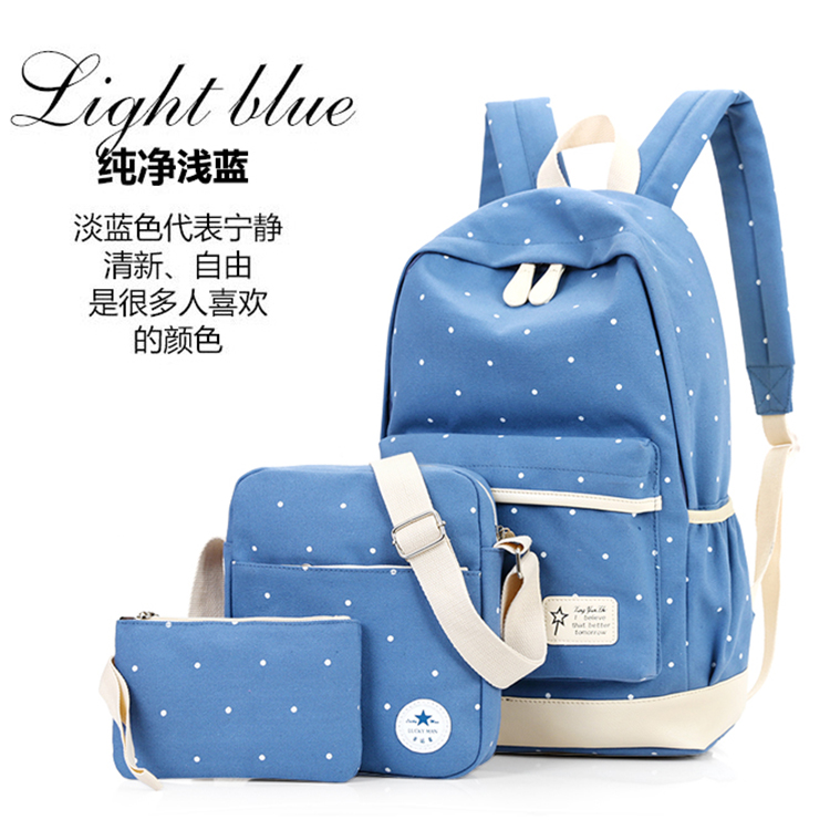 Công suất lớn womens học sinh trung học túi ba lô schoolbag trẻ em du lịch giải trí ba lô ba lô 7-12 tuổi.