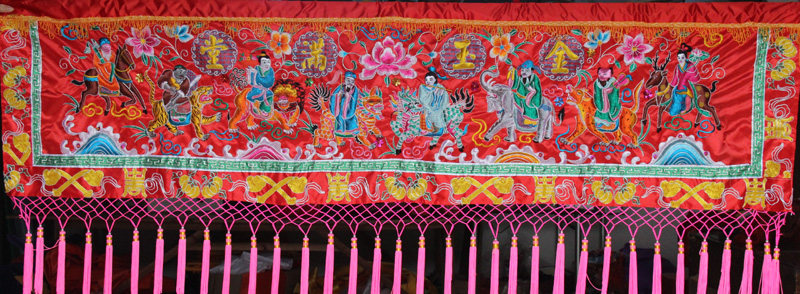 Tianlong Embroidery Eight Immortals Cai Jinyu Mantang Eight Immortals Passing Haimen Cai Eight Immortals Gate Caimen Eyebrows