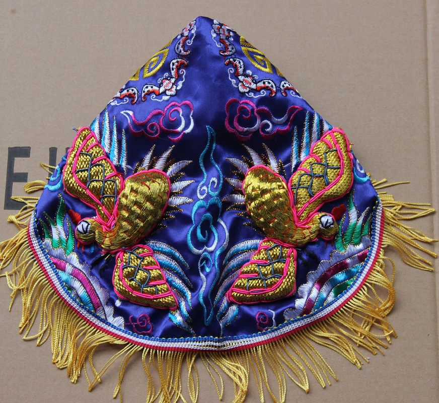 Tianlong Embroidery Floating Embroidery Double Crane Hat