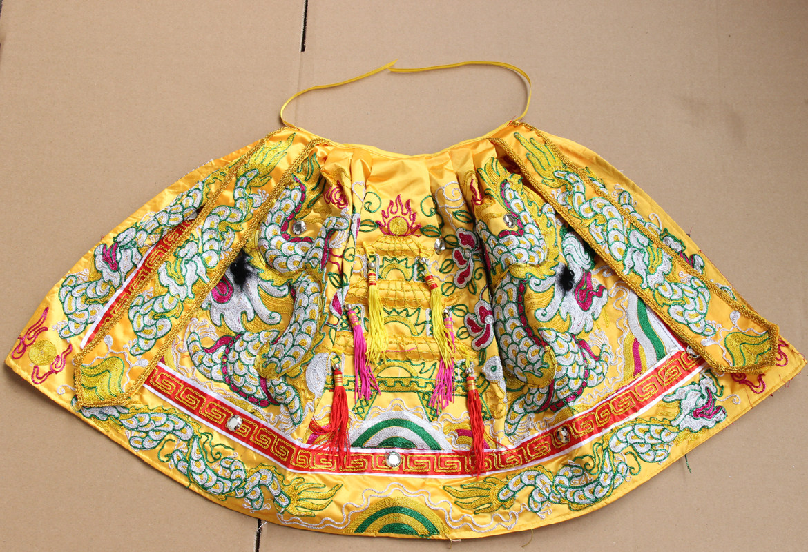 Tianlong Embroidery Taiwan Edition Handmade Onion Floating Dragon Ancient Body Scale God Clothes God Prince Guan Gong Dragon Robe God Cloak