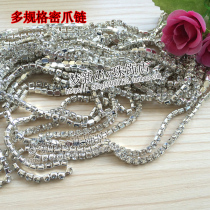 White claw chain transparent tip bottom drilling dense chain water drilling chain chain claw drill clothing Jewelry Diy Material Hair