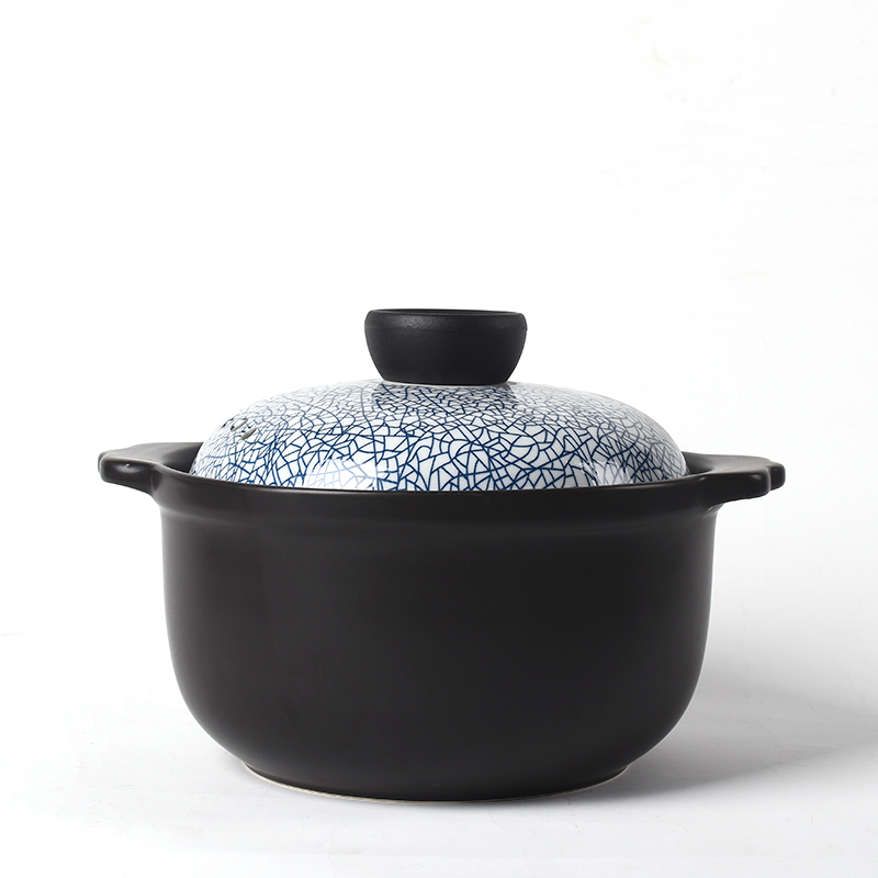 Ceramic heat casserole stew pot of porridge with household health casserole soup pot flame gas pot soup pot medium capacity