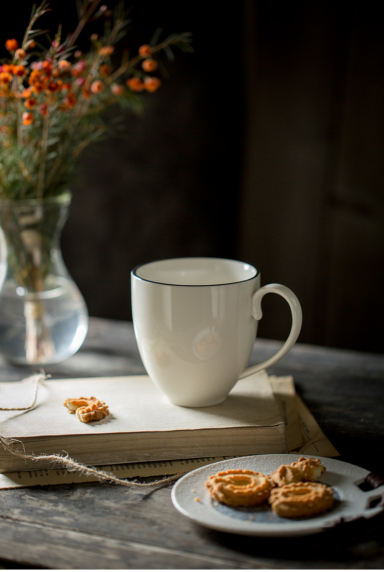 Unknown impression creative mark cup with cover tea spoon office checking ceramic cups large - capacity glass cup