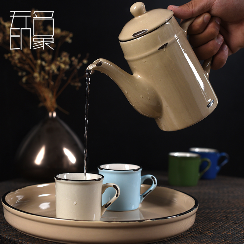 Ceramic cup cup suit overall glass tray table restoring ancient ways is the sitting room tea kettle complete glass teapot