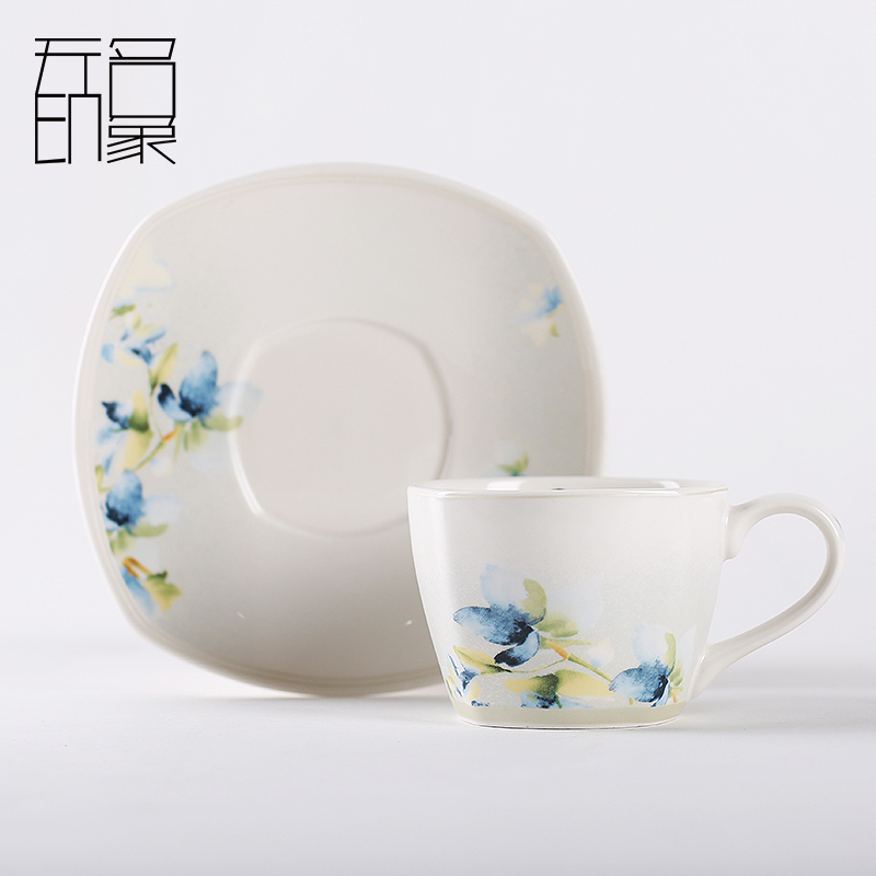 Creative ceramic coffee cup suit Chinese style household afternoon tea tea set contracted cup of red tea cups