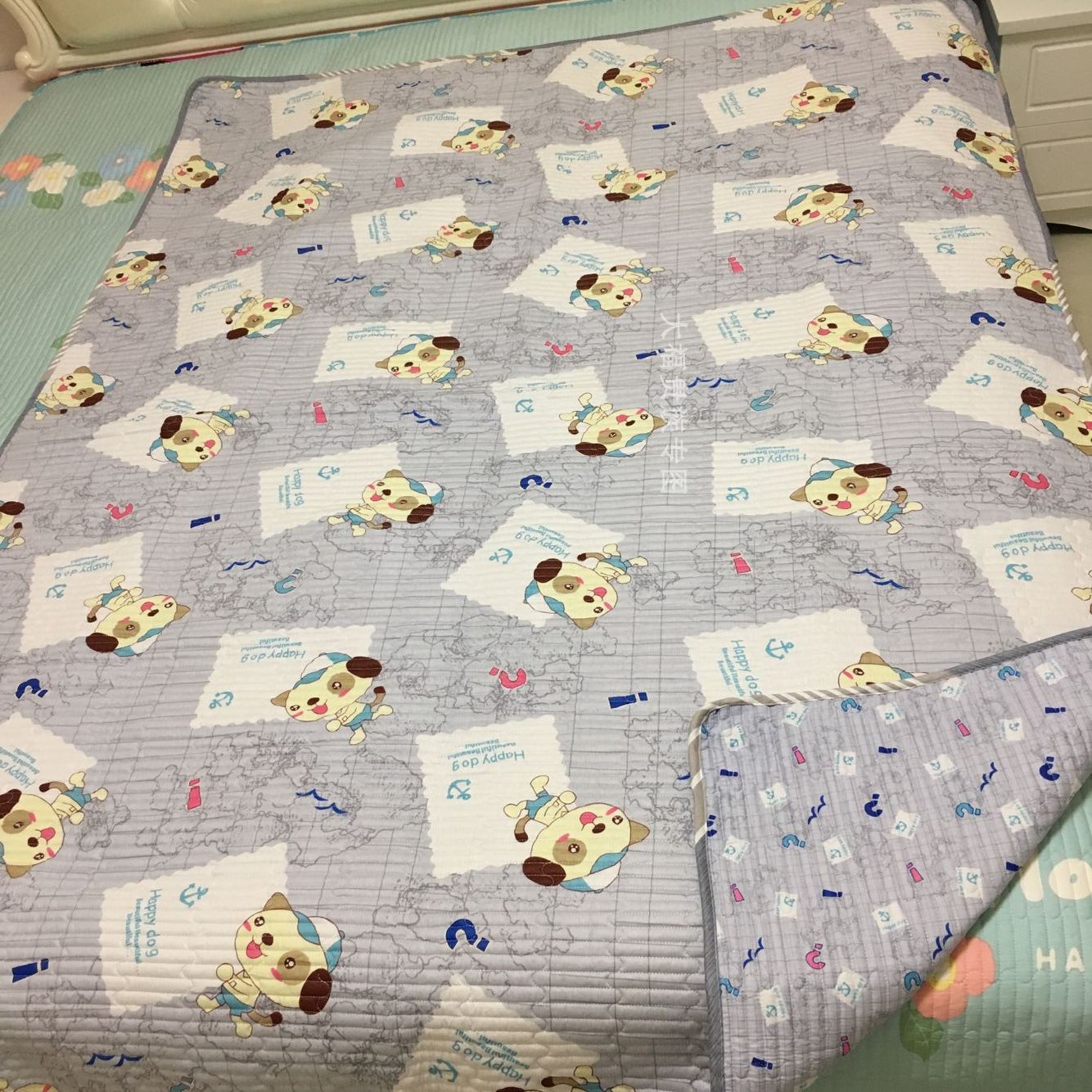 Hàn Quốc đa năng cotton giường bông bìa mùa hè đoạn bí mật đơn hoặc kép tatami nệm trải giường giường ba mảnh - Trải giường khăn trải giường
