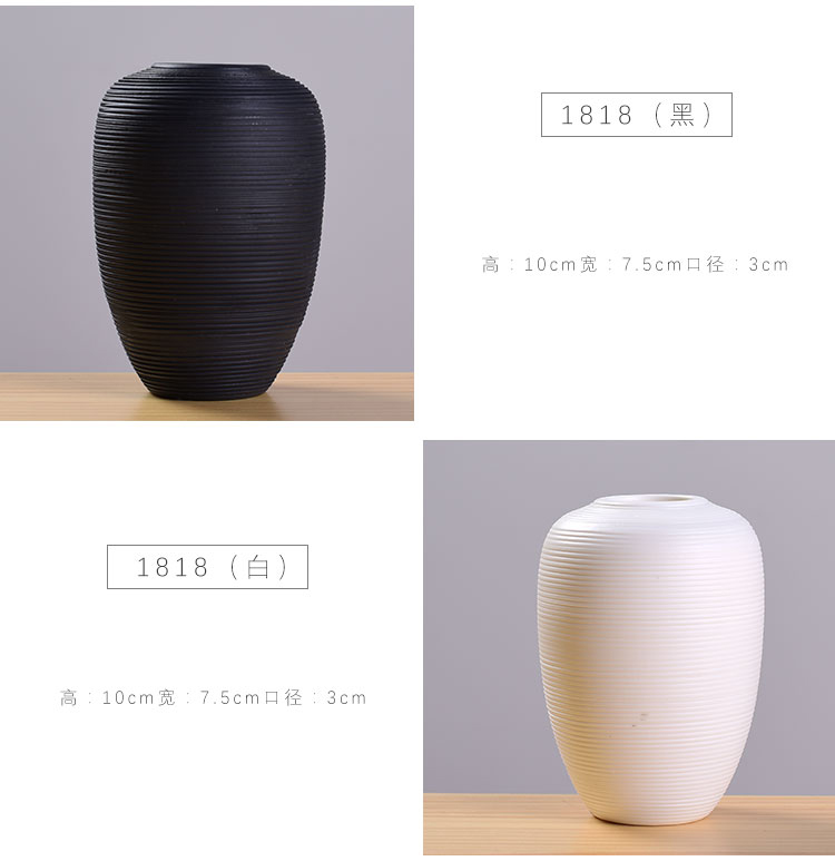 Trung Quốc sáng tạo nhỏ bình hoa chèn nhà phòng khách trang trí thủy canh container gốm hoa thủ công trang trí văn phòng - Vase / Bồn hoa & Kệ bình gốm cắm hoa