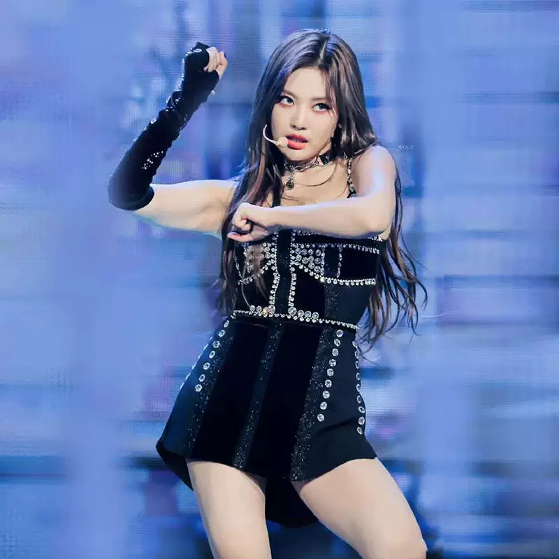 Kpop сценическая одежда, костюм поющих девушек группы, в том же стиле aespa новый танцевальный состав Тайвань звезда черный лебедь корейский джазовый костюм