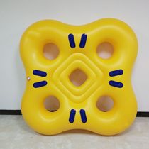 Manufacturer supply water park special punching sky roundabout leather raft thickened abrasion resistant double leather raft water ring paddle