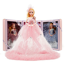 Large wedding dress doll girl toy gift box set Yiwu childrens toys cartoon doll scenic spot