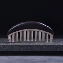Zambian rosewood inlaid silver comb craft gift purple sandalwood comb manufacturer supports customization