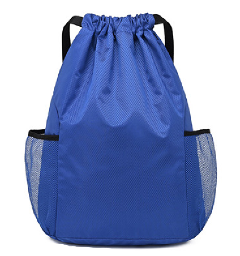 Net Red Sports Bucket Bag Waterproof Male Draw Rope Double Shoulder Shoulder Bag Cylinder Basketball Kit Substitute Pure Color Fitness Equipment Bag