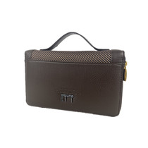 Clear Cabin Mens Hands Bag Han Version Mens Bag Hand Grip Bag Clips Business Casual Hand Grab Bag PU Leather Bag Package Handling