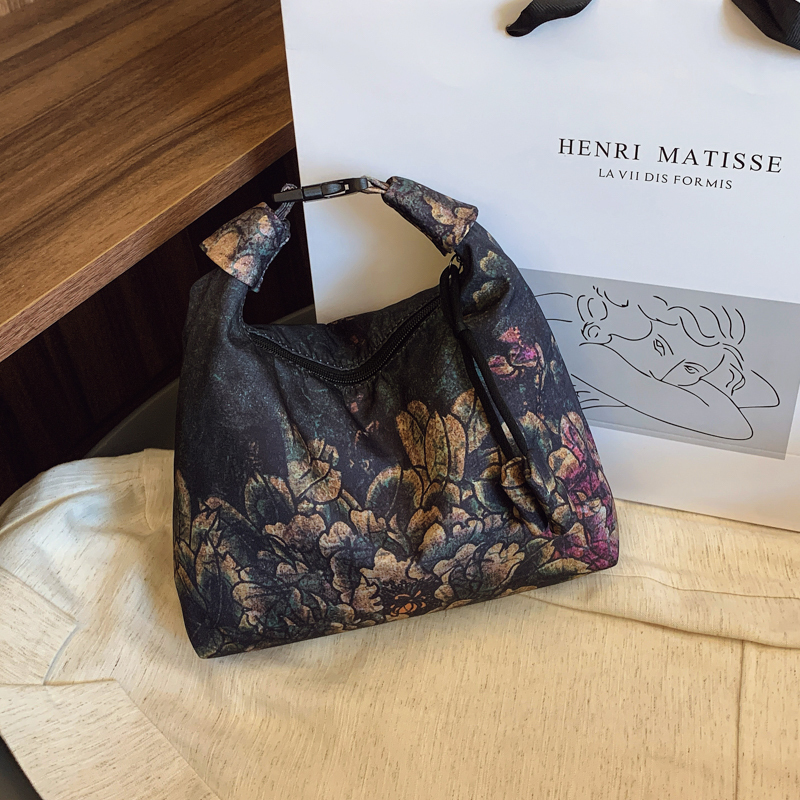 Xiangyunsha High-End Bronze Gold Ink Bamboo Original Shoulder Bag, New Chinese Style Bag for Women, Han Element Traditional Style Handbag Xiangyunsha High-End Bronze Gold Ink Bamboo Original Shoulder Bag, New Chinese Style Bag for Women, Han Element Traditional Style Handbag