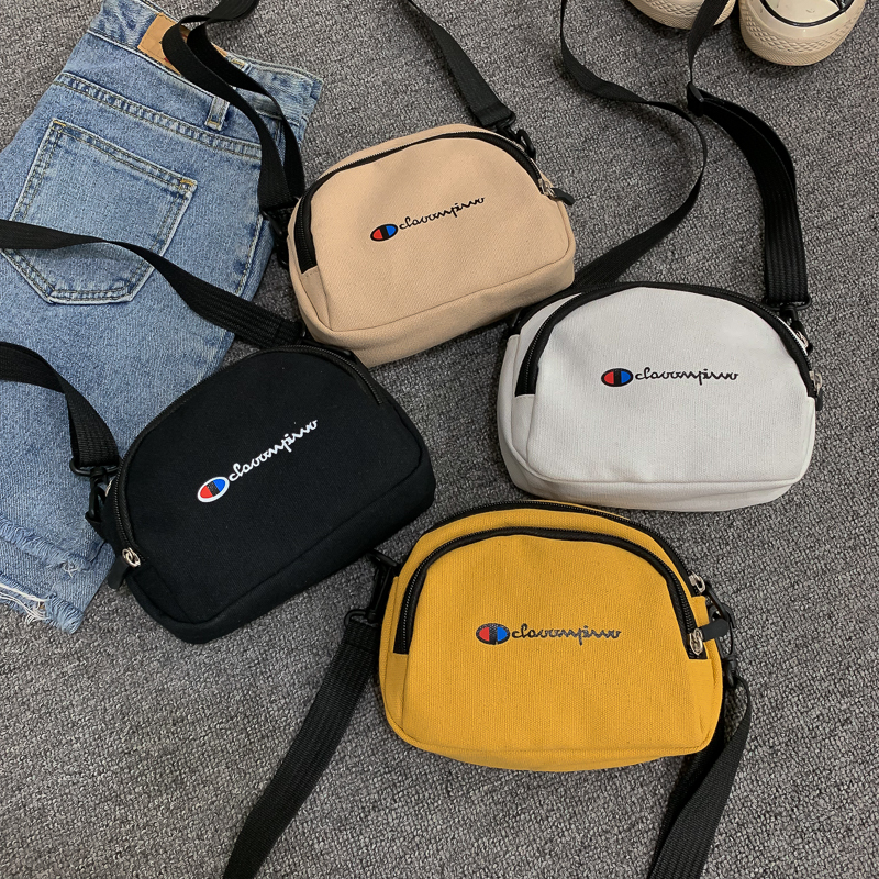 ins Super Popular Versatile Small Bag Women's Bag 2025 New Fashion Canvas Bag Spring and Summer Fresh Style Teenage Crossbody Bag