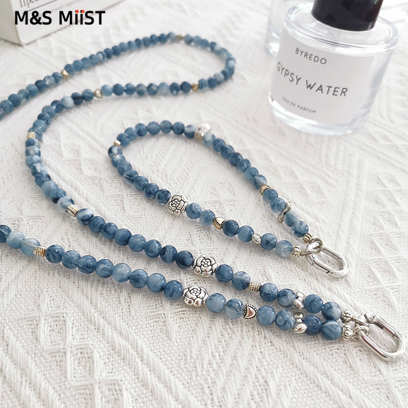 Luxurious New Chinese-Style Crystal Mobile Phone Chain Pendant, New Cross-Body Chain, High-End Acrylic Bead Mobile Phone Wrist Chain Luxurious New Chinese-Style Crystal Mobile Phone Chain Pendant, New Cross-Body Chain, High-End Acrylic Bead Mobile Phone Wrist Chain