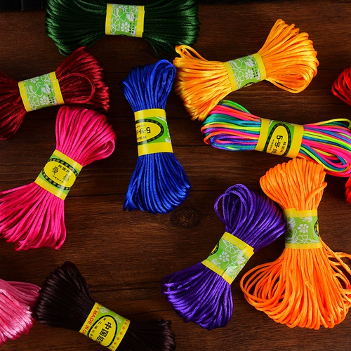 Плетеный аксессуар ручной работы, многоцветные аксессуары, браслет из красной нити, DIY, 5 размер, 20м