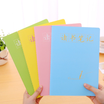 Primary and secondary school students read excerpts from the honey book extracurricular candy color reading notes excerpt good words and good sentences record book