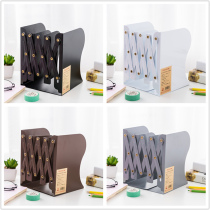 Minimalist printless retractable book stand medium folding book clip book by book file book stand three columns large student