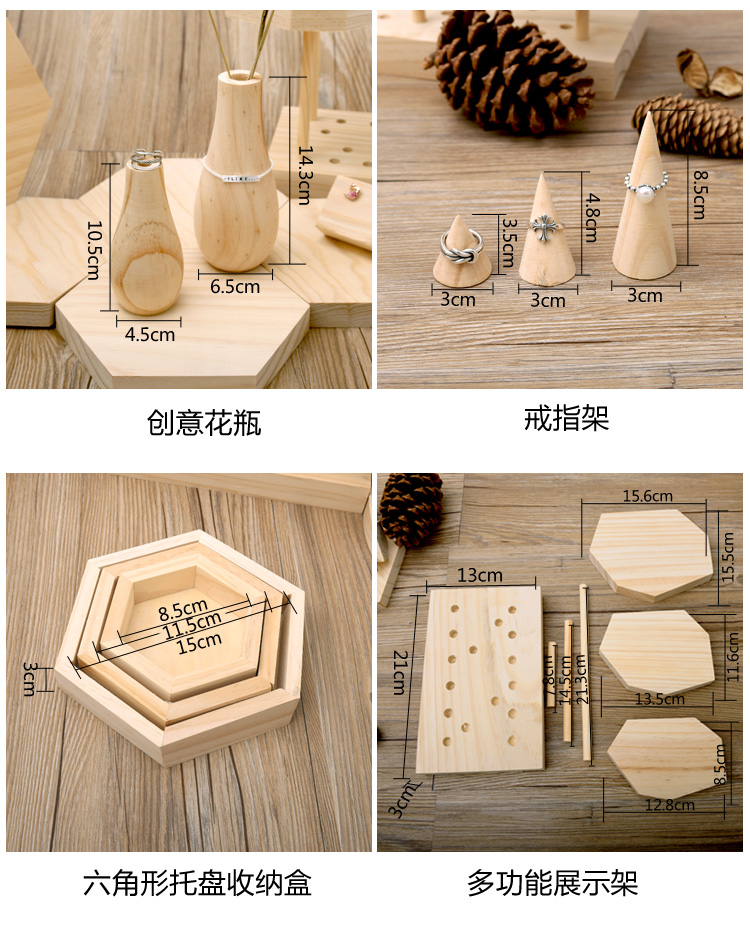 Bay Heng gỗ rắn khung gỗ hiển thị vòng đeo tay vòng cổ trang sức bông tai trang sức hiển thị đứng cửa sổ hiển thị - Vòng đeo tay Clasp vòng tay pandora pnj