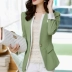 Bộ đồ ngắn màu đen ngắn mùa xuân và mùa thu mới sang trọng phiên bản Hàn Quốc của người phụ nữ mảnh mai giảm béo bộ vest nữ Business Suit