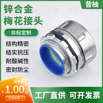  Plastic-coated metal hose connector Outer tooth galvanized connector Box type outer wire end type connector Snakeskin tube threading pipe connector