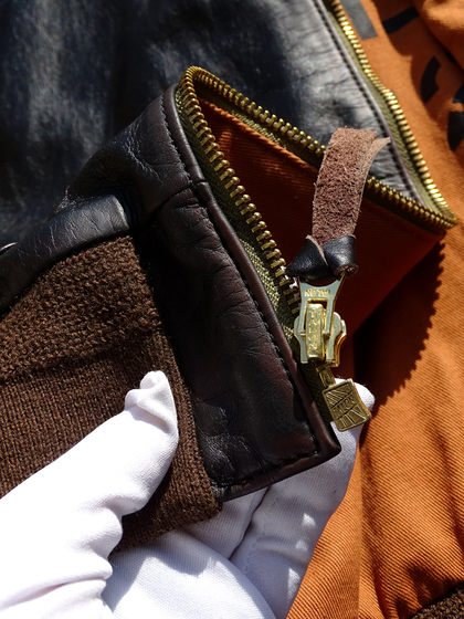 Eastman大逃亡A2飞行服水洗做旧美式复古柔化茶芯小幼马皮皮衣男