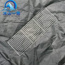 Outdoor camping picnic grilled fish roasted lamb equipment full set of supplies tools 60cm stainless steel straight bar barbecue net