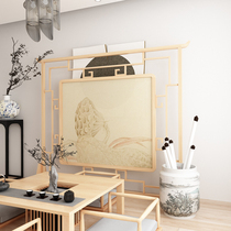 Modern New Chinese Solid Wood Screen Xuanguan Living Room Lotus Partition Hotel Tea Society Customized Personality Customized Screens