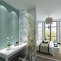 Modern New Chinese Genguan Living Room Solid Wood Cloth Art Partition Flower Type Partition Book House Bedroom Screen Partition