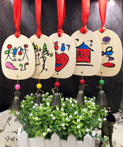 Silk belt Zhongling Lijiang Dongba Wind Bell Lijiang Wish Brand Blessing Brand Wish Brand Wish Brand Wish Brand Decoration LOGO