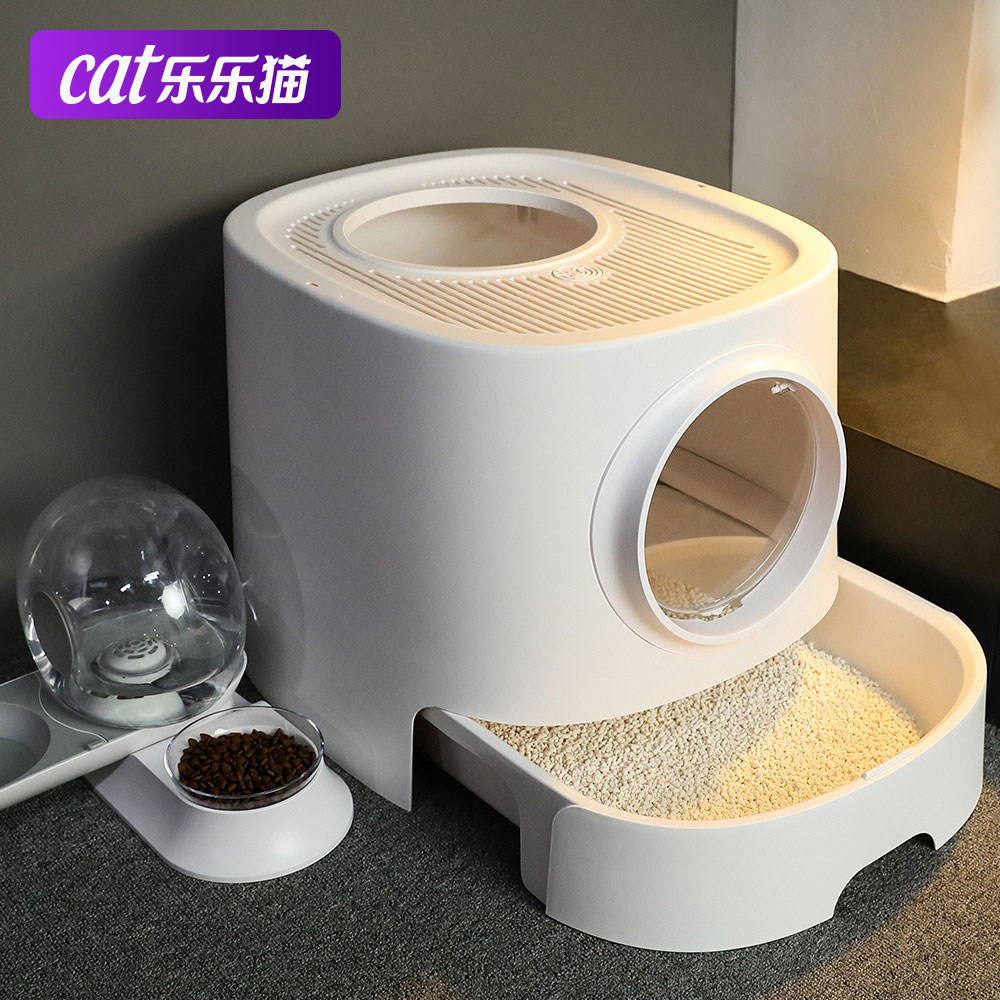 Cat litter box fully enclosed drawer top-in type splash-proof deodorant anti-odor resistant large oversized ragdoll cat sand cat toilet