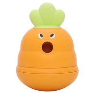 Морковная неваляшка, игра с едой, желтая игрушка