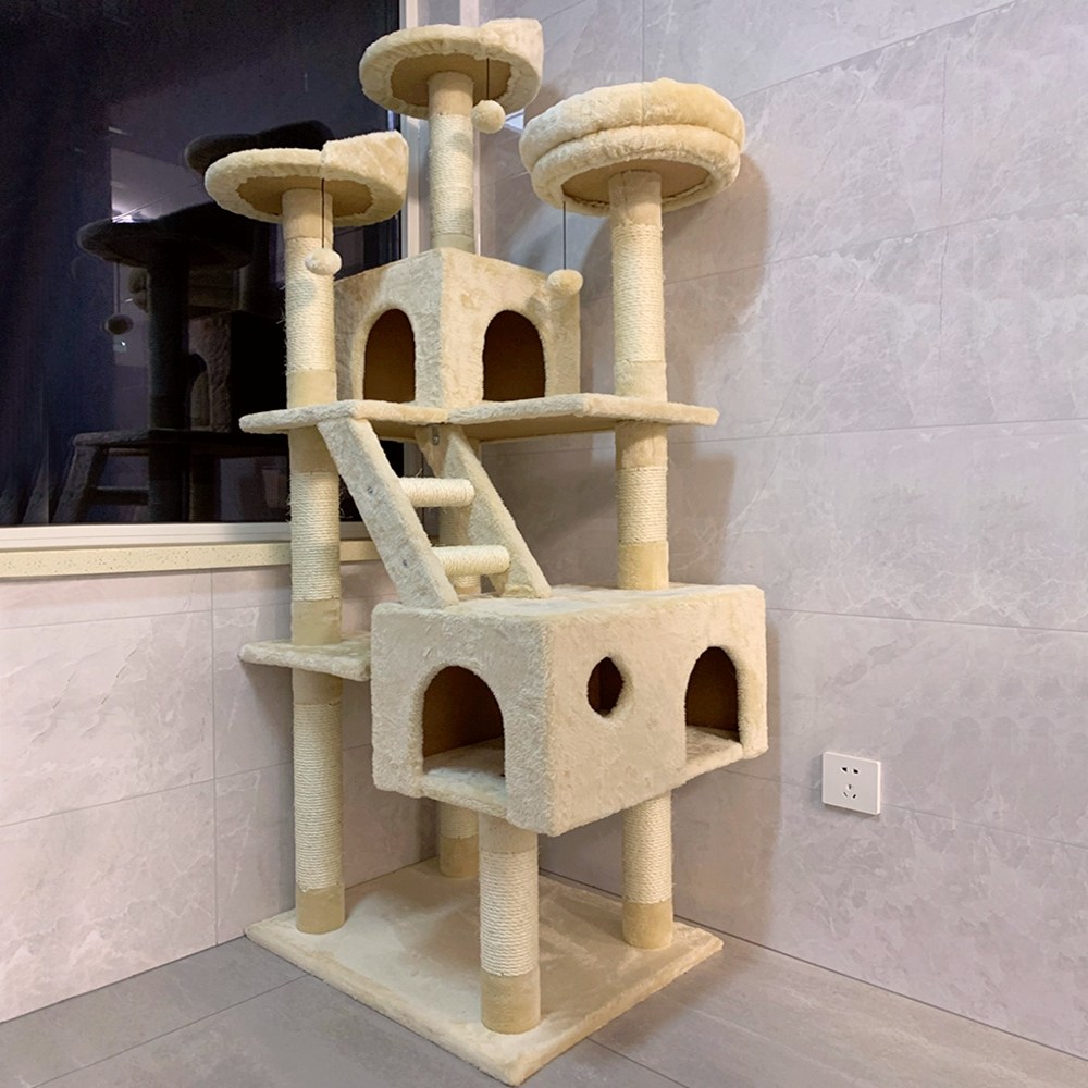 Cat Climbing Cat Litter Cat Tree Integrated Oversize Cat Grab Rack Sisal Cat Grab Board Large Grab Pole Villa Kitty Cat Shelf