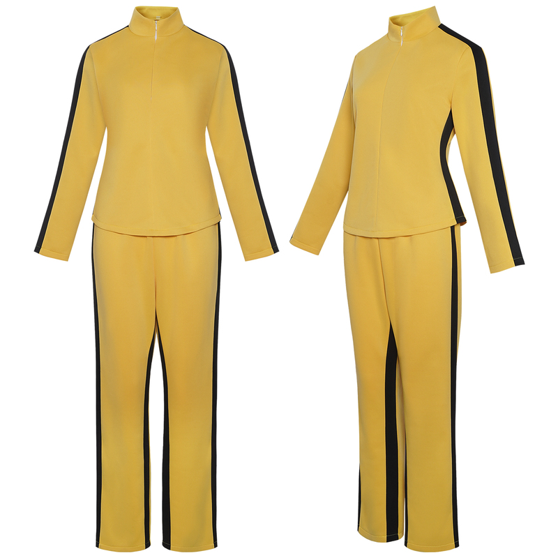 Halloween Kill Bill Cosplay Costume Bride Kill Bill Yellow Suit Cosplay Two-Dimensional Stage Costume